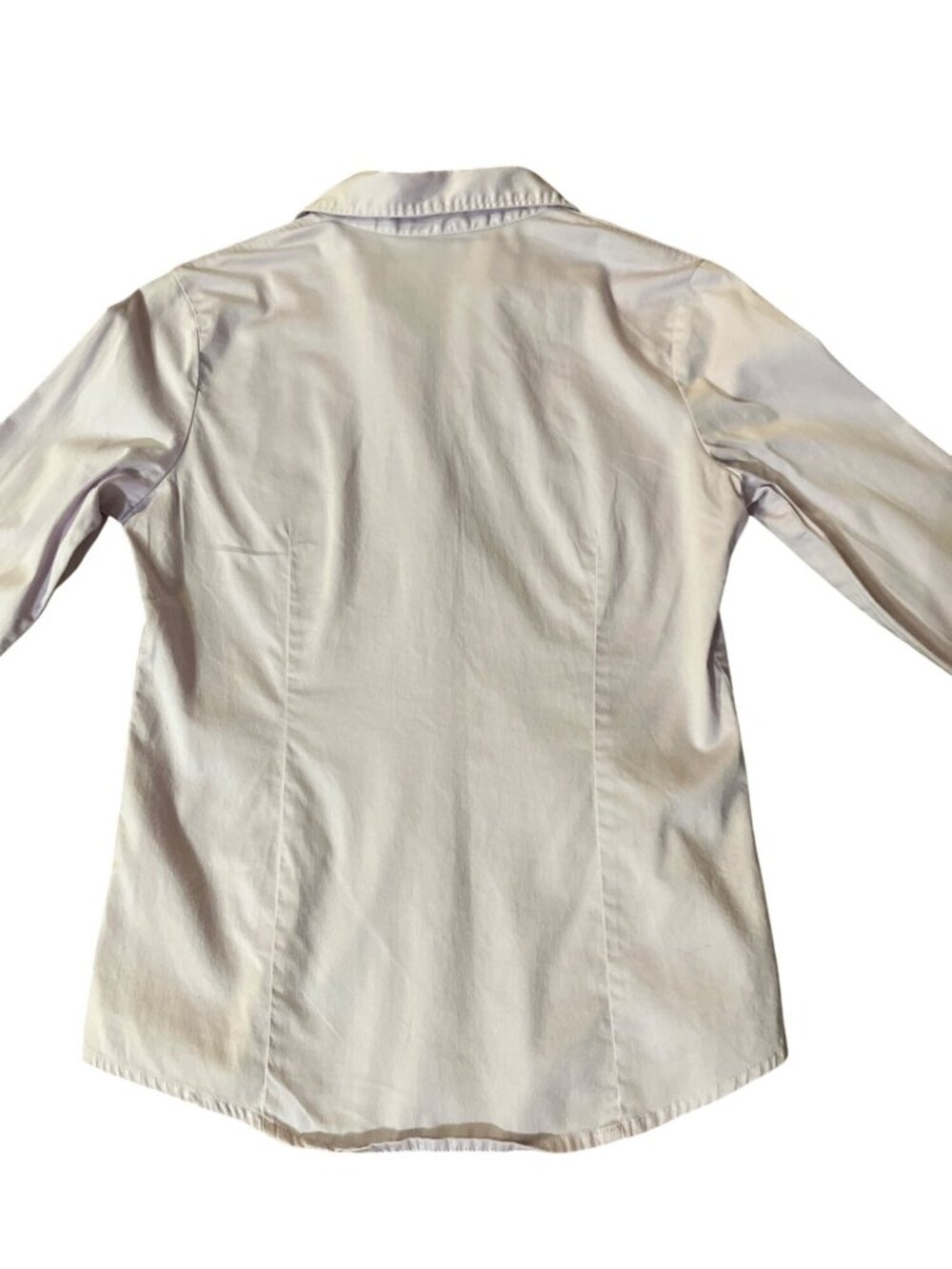 George Stretch Womens XS 2 Dusty Lavender Fitted Button Down Shirt Cotton Blend - Picture 4 of 12